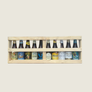 Demi mètre de bières en bois