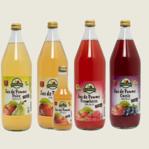 Fruits des Weppes Pomme Framboise Poire Cassis